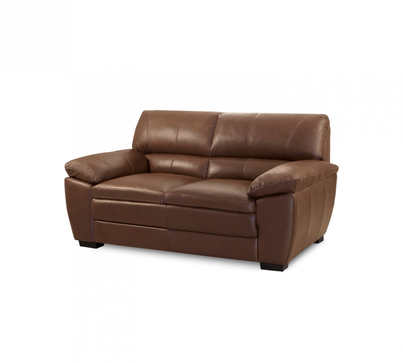 Sillón 100% Cuero - 2 Cuerpos Premium - Caramelo 