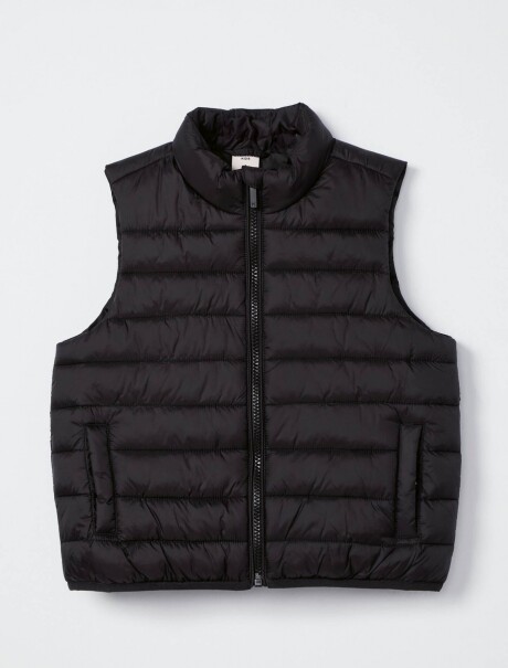 CHALECO PUFFER MODELO COMFORT NEGRO