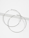 Aros Argollas Metal Argollas De Metal - Plateado Rodio