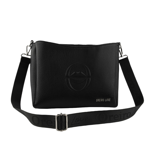 Cartera Las Oreiro Bandolera Oreiro Love Negro