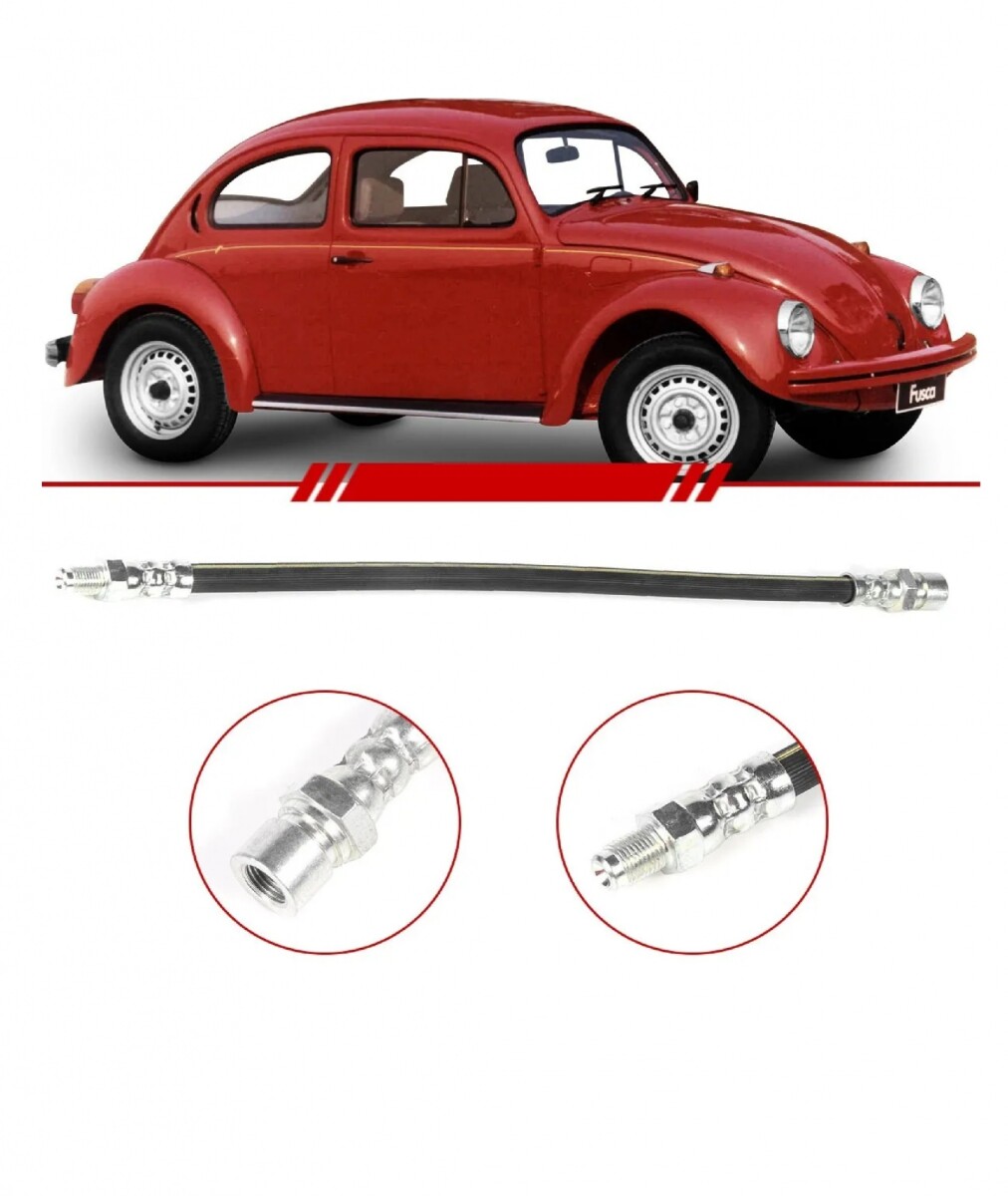 FLEXIBLE DE FRENO DELANTERO FUSCA / KOMBI / BRASILIA 1600 
