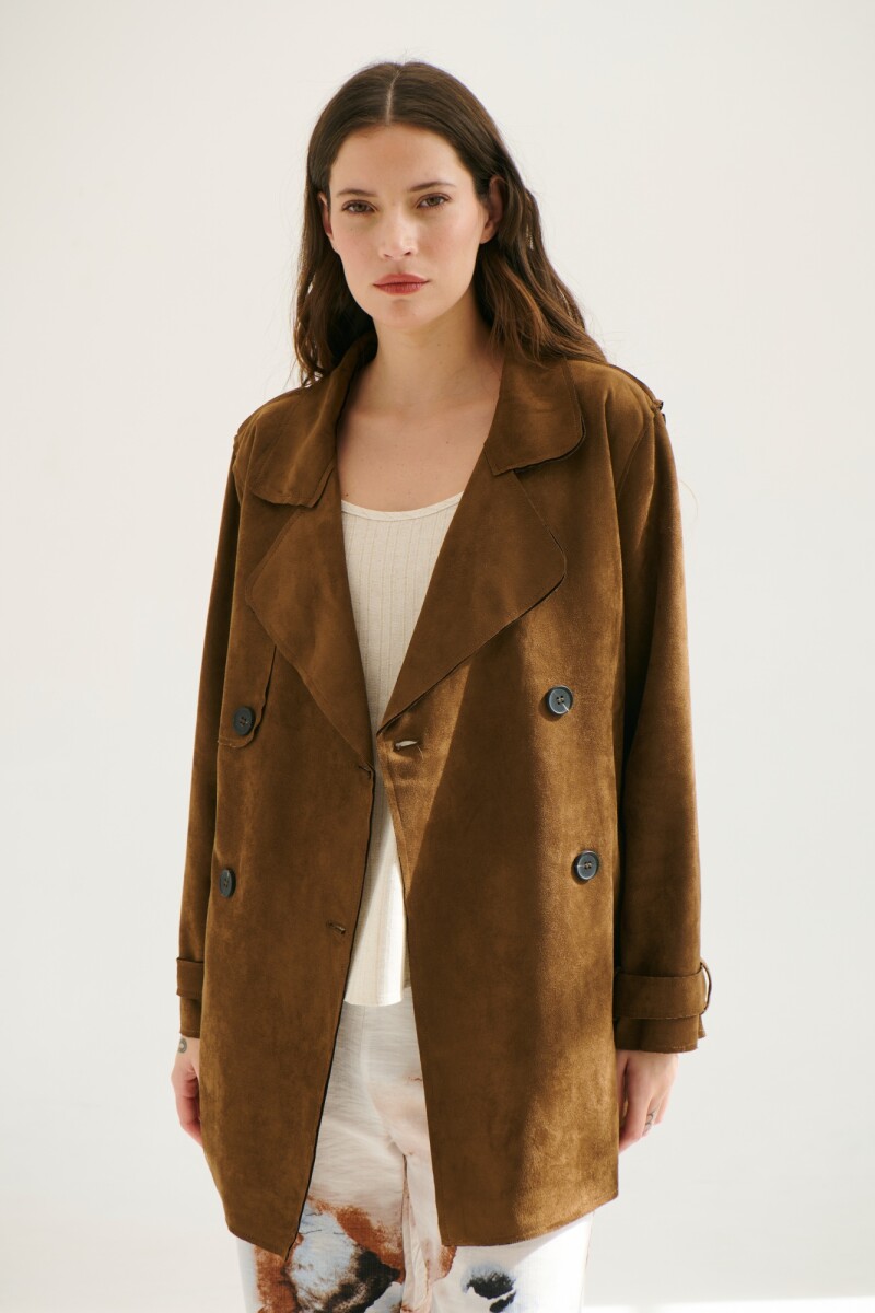 TRENCH SUEDE GAMUZA