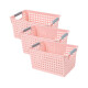 Set x3 Cesto calado P 28 x 18 x 14 cm ROSA