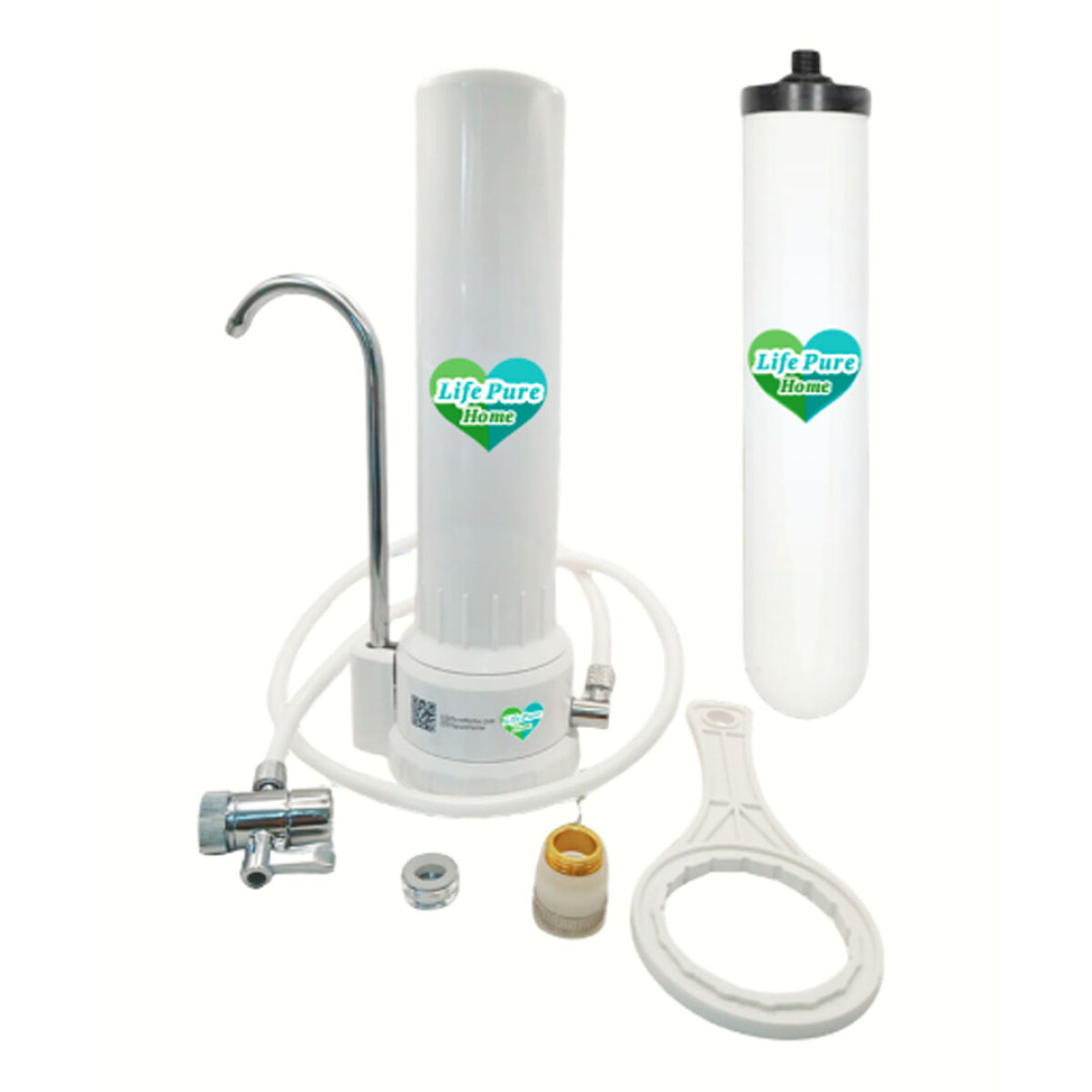 PURIFICADOR S/ MESADA BLANCO FILTRO CERÁMICA Y CARBÓN. ++ - N/a 