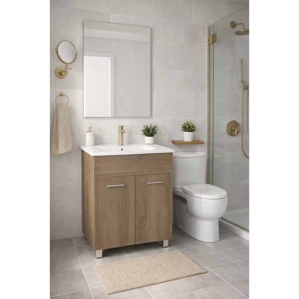 Mueble de pie con mesada 2 puertas Dark Sona 60x46 Mueble De Pie Con Mesada 2 Puertas Dark Sona 60x46