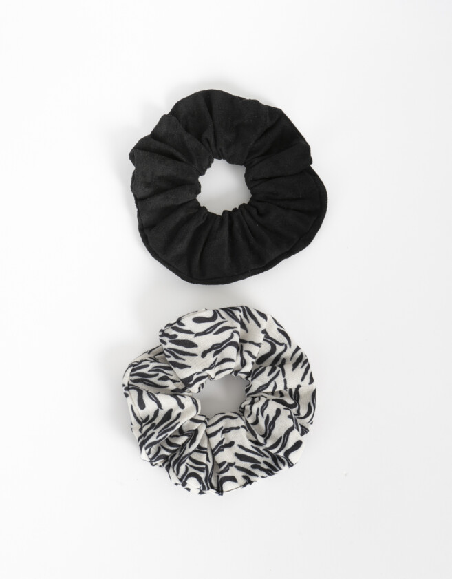 Skunzies Suede Set De Scrunchies - Combinacion Bicolor