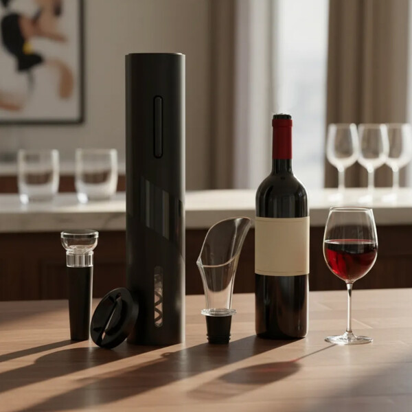 Abridor De Vino Eléctrico Automático a Pilas AA Abridor De Vino Eléctrico Automático a Pilas AA
