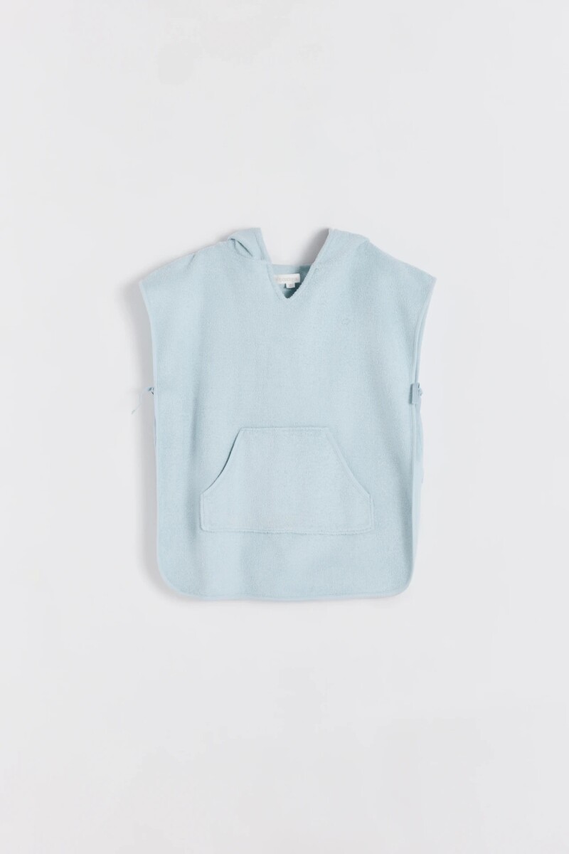 PONCHO TOWEL BEACH Celeste