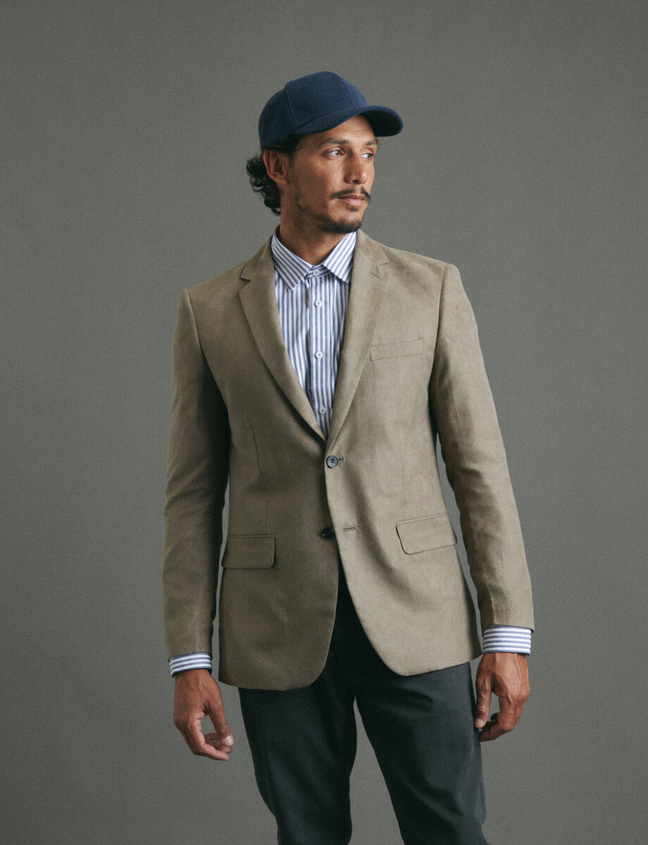 SACO HARRINGTON LABEL - Kaki 