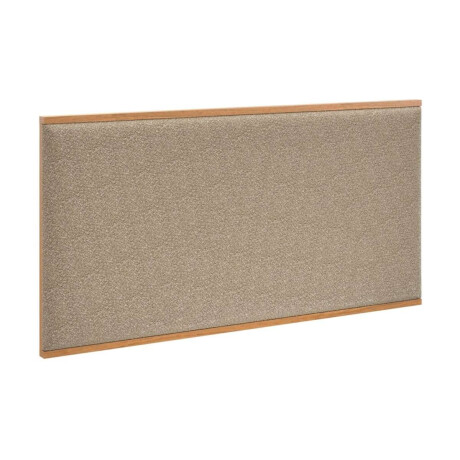 Respaldo Queen tapizado Boucl Uma Moderna Marron