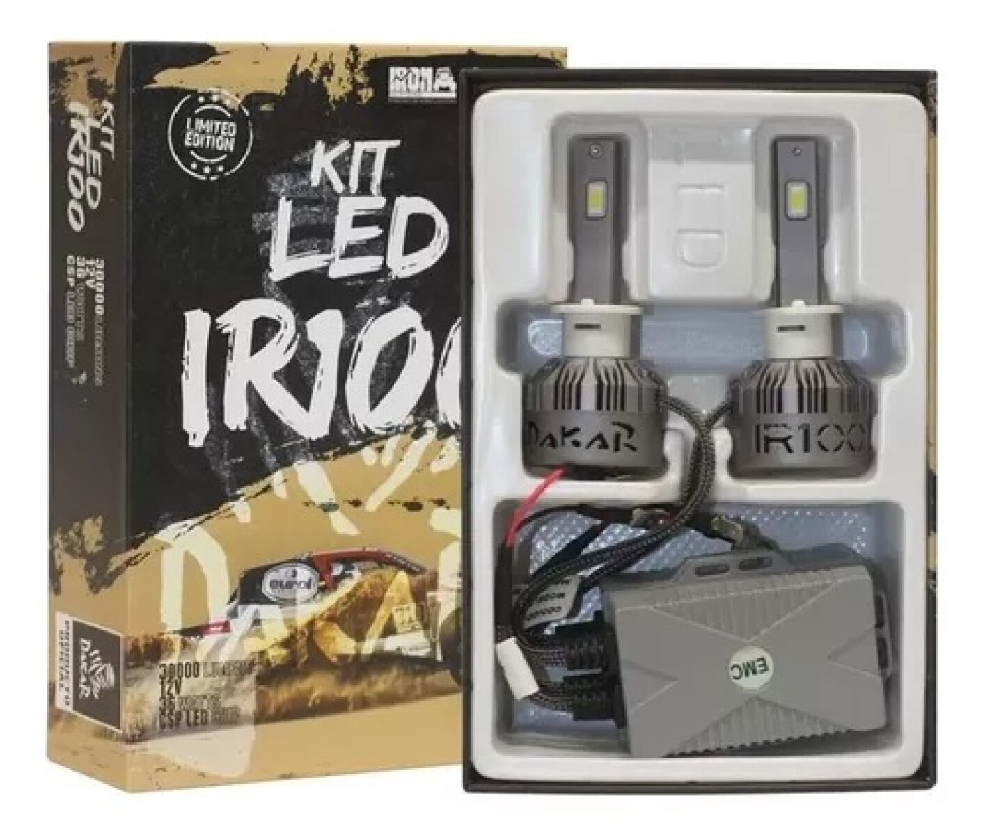 KIT LED H16 V10 4 CARAS 56.000LM - 6500K 