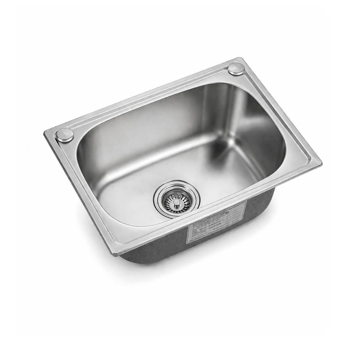 Pileta Cocina Simple Acero Inox. 45x39x17 Cm 