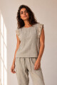 BLUSA LINO CROCHET BEIGE