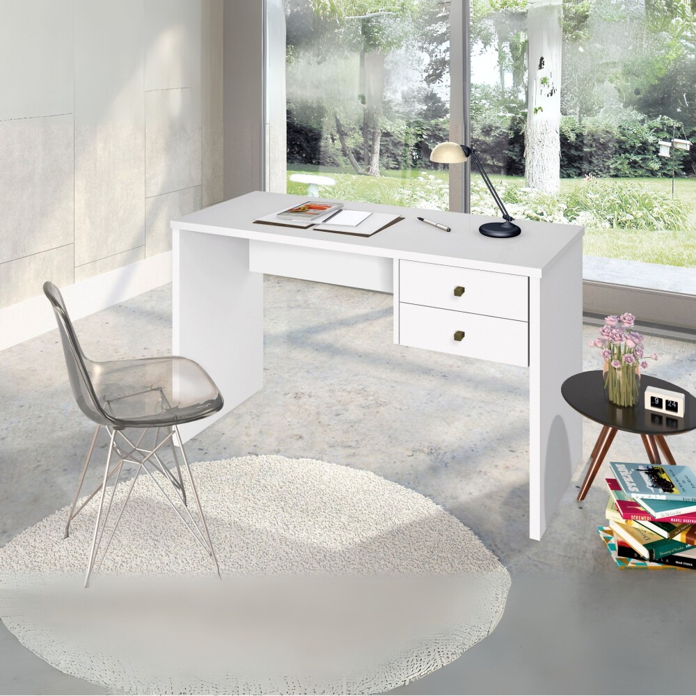 Escritorio Intelectual - 2 Cajones Blanco