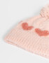 Gorros Infantiles Con pompones Gorro Efecto Peluche - Rosa Claro