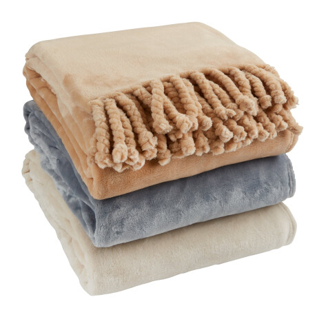 Manta Throw Bonderose Fleece 130X170 Marron Claro