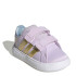 Championes de Niños Adidas Grand Court Elsa Preescolar Lila - Dorado