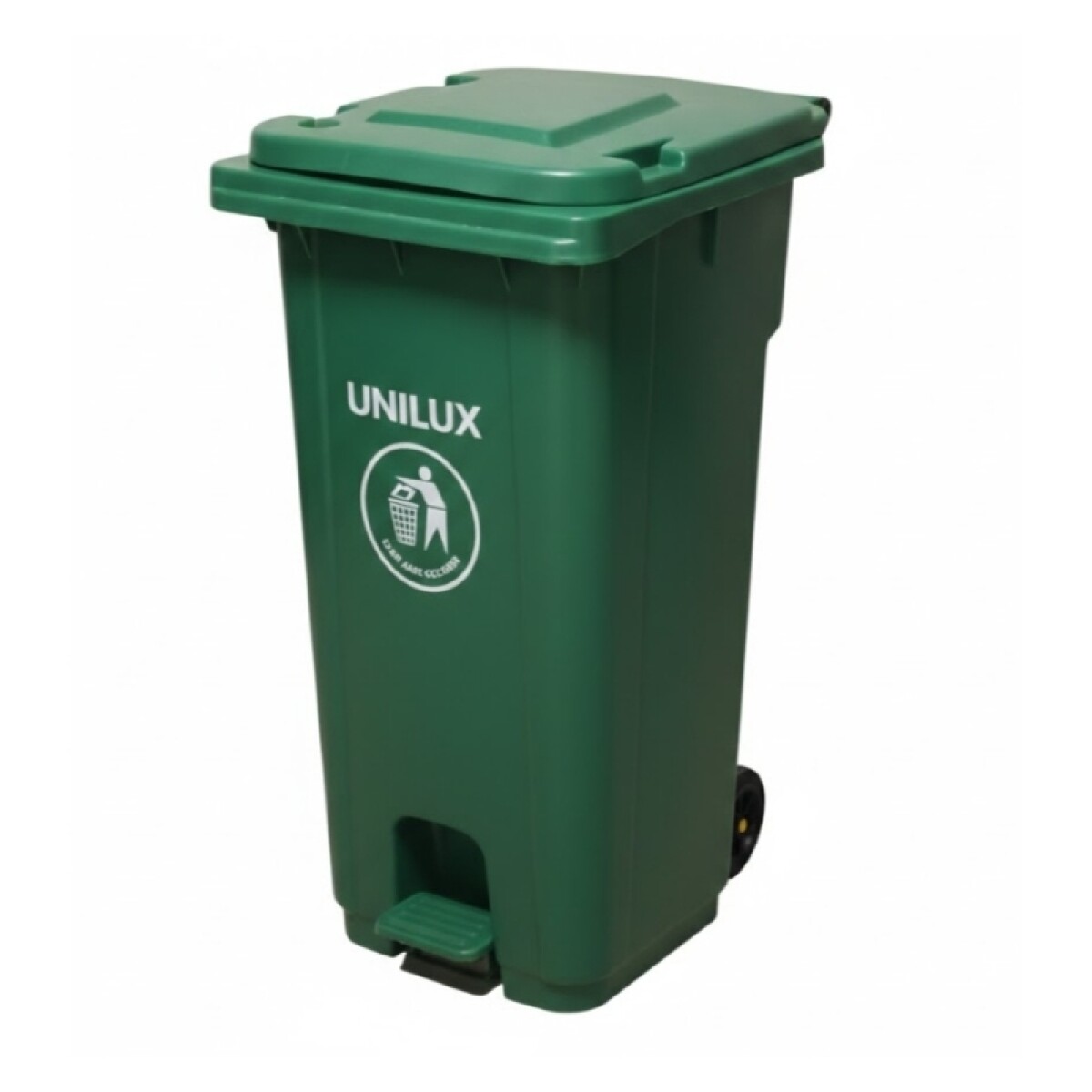 Contenedor de Basura con Ruedas 120 Litros Verde 