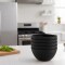 Set x6 Bowls de plástico 300ml NEGRO