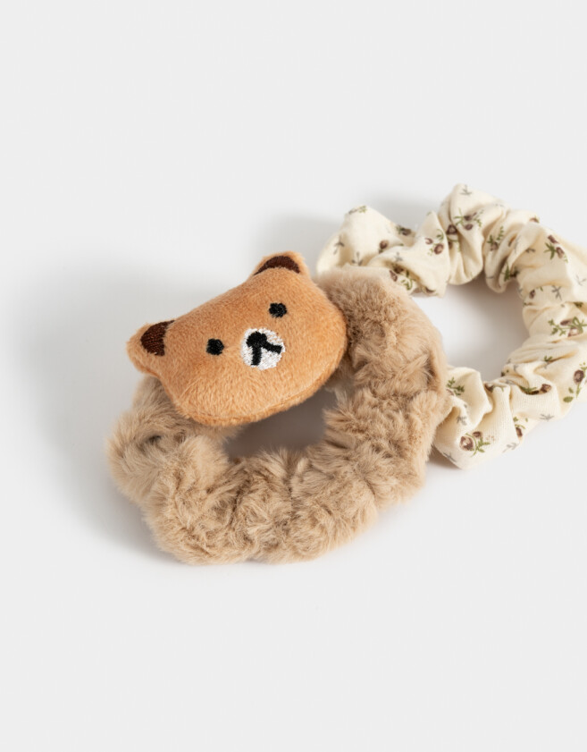 Gomitas Infantiles Animalito Set De Scrunchies Infantiles - Combinacion Bicolor