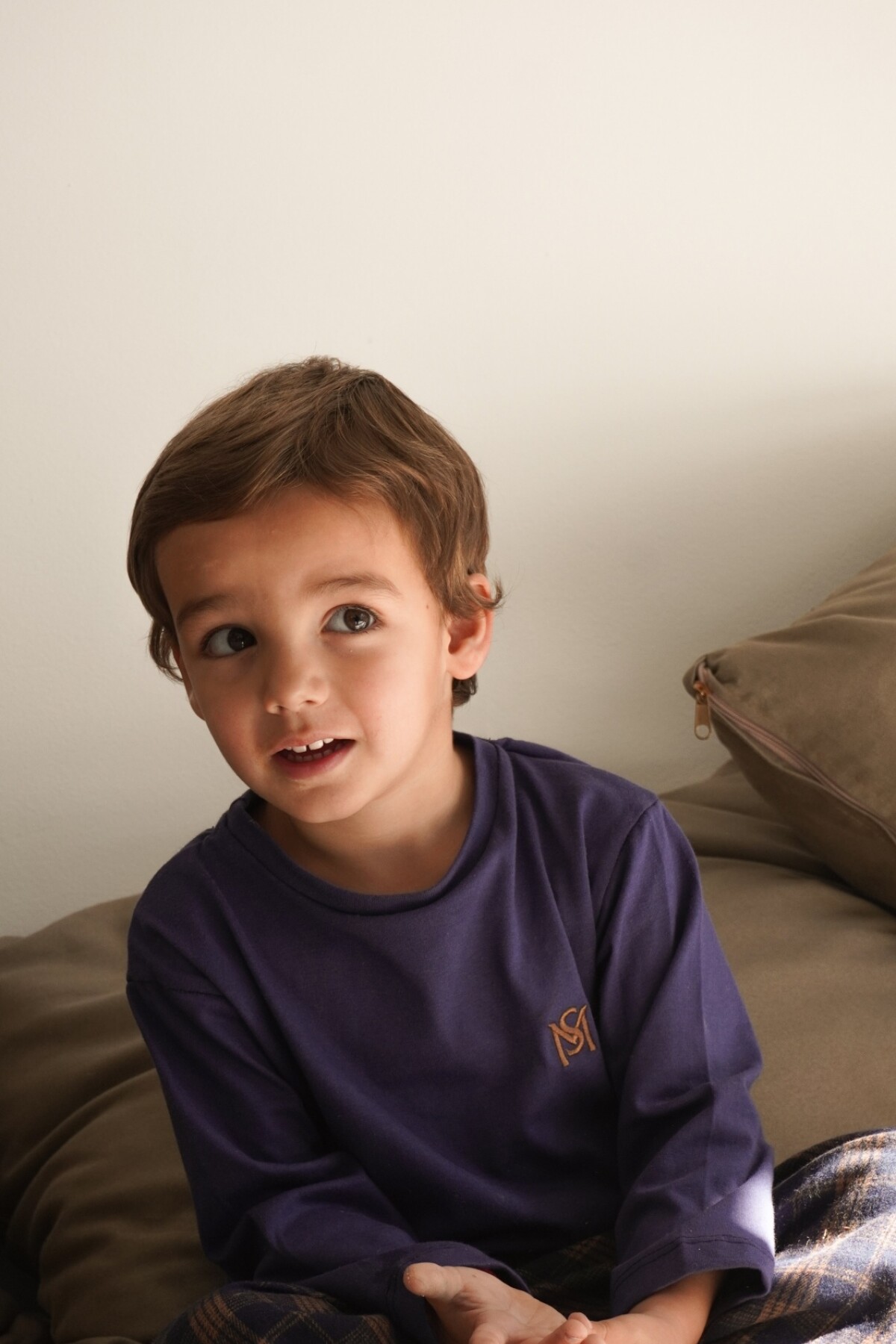 Mini Boy Sleepwalker Chocolate / Azul