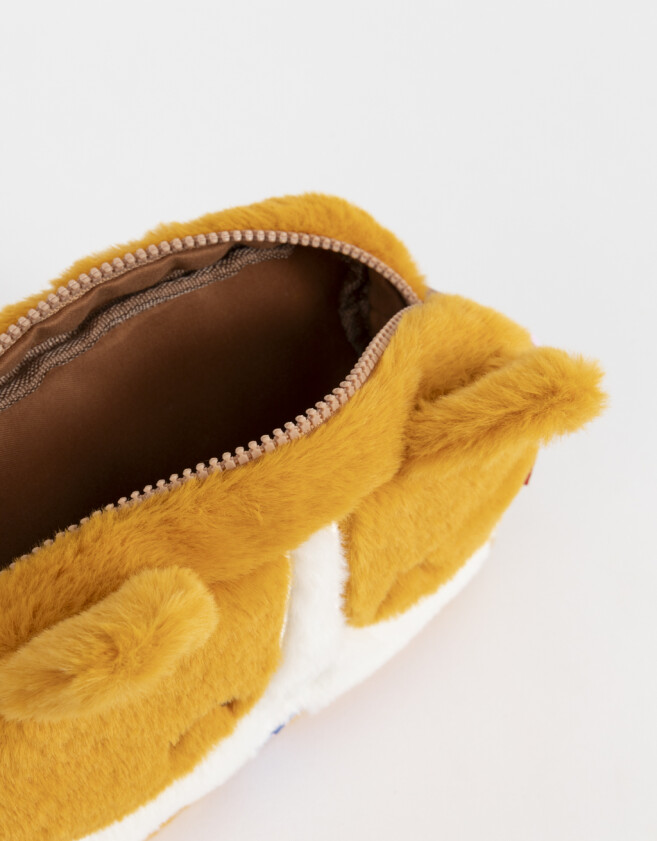 Cartucheras Peluche Cartuchera Peluche Corgi - Marron Camel