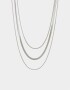 Collares Cortos Premium Silver Collar De Acero Quirúrgico - Plateado