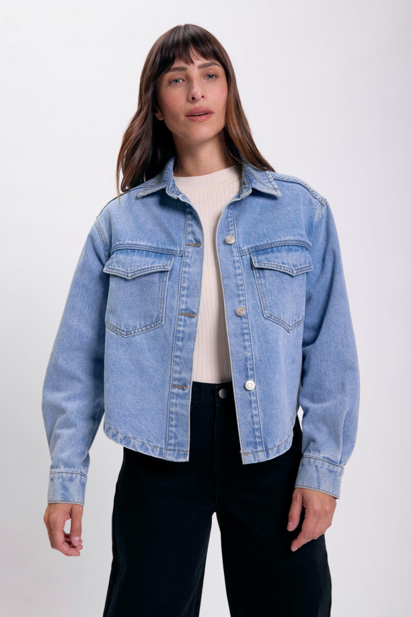 Sobrecamisa jean Azul