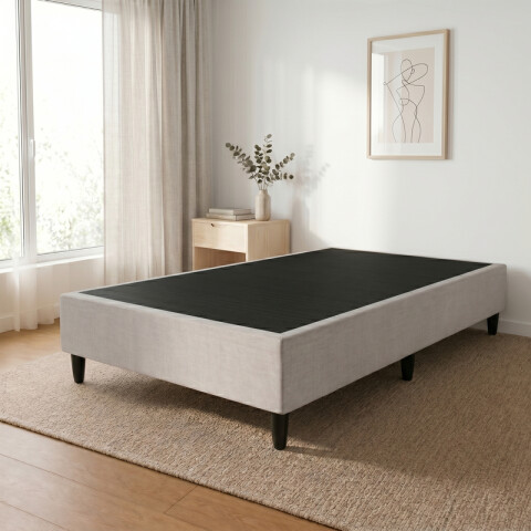 Base BOX 1 Plaza y Media 110x188x35 cm – Soporte Firme para Colchón | Gris Base BOX 1 Plaza y Media 110x188x35 cm – Soporte Firme para Colchón | Gris