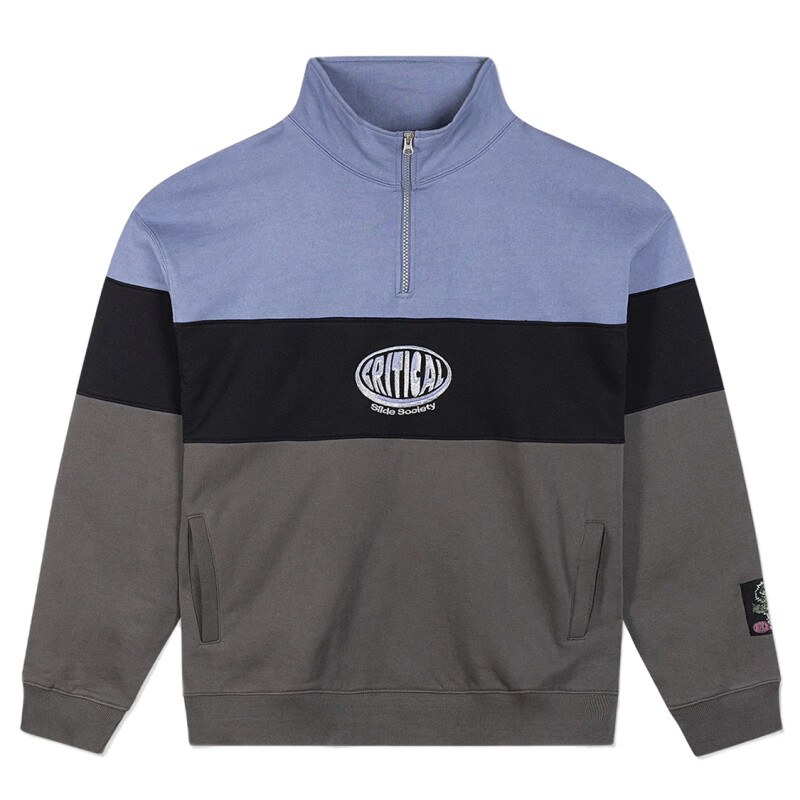 Buzo Critical Slide Buzzed 1/4 Zip - Azul Buzo Critical Slide Buzzed 1/4 Zip - Azul
