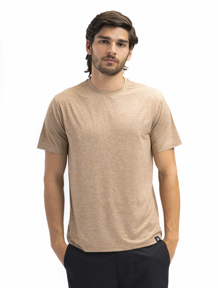 Remera Dry Fit Vintage Wash Scandinavian Tostado