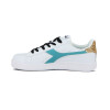 Championes Mujer Diadora Knock On Blanco-Aguamarina
