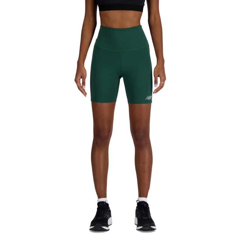 Short New Balance de Dama - 6 INCH BIKE SHORT - WS41114NWG GREEN
