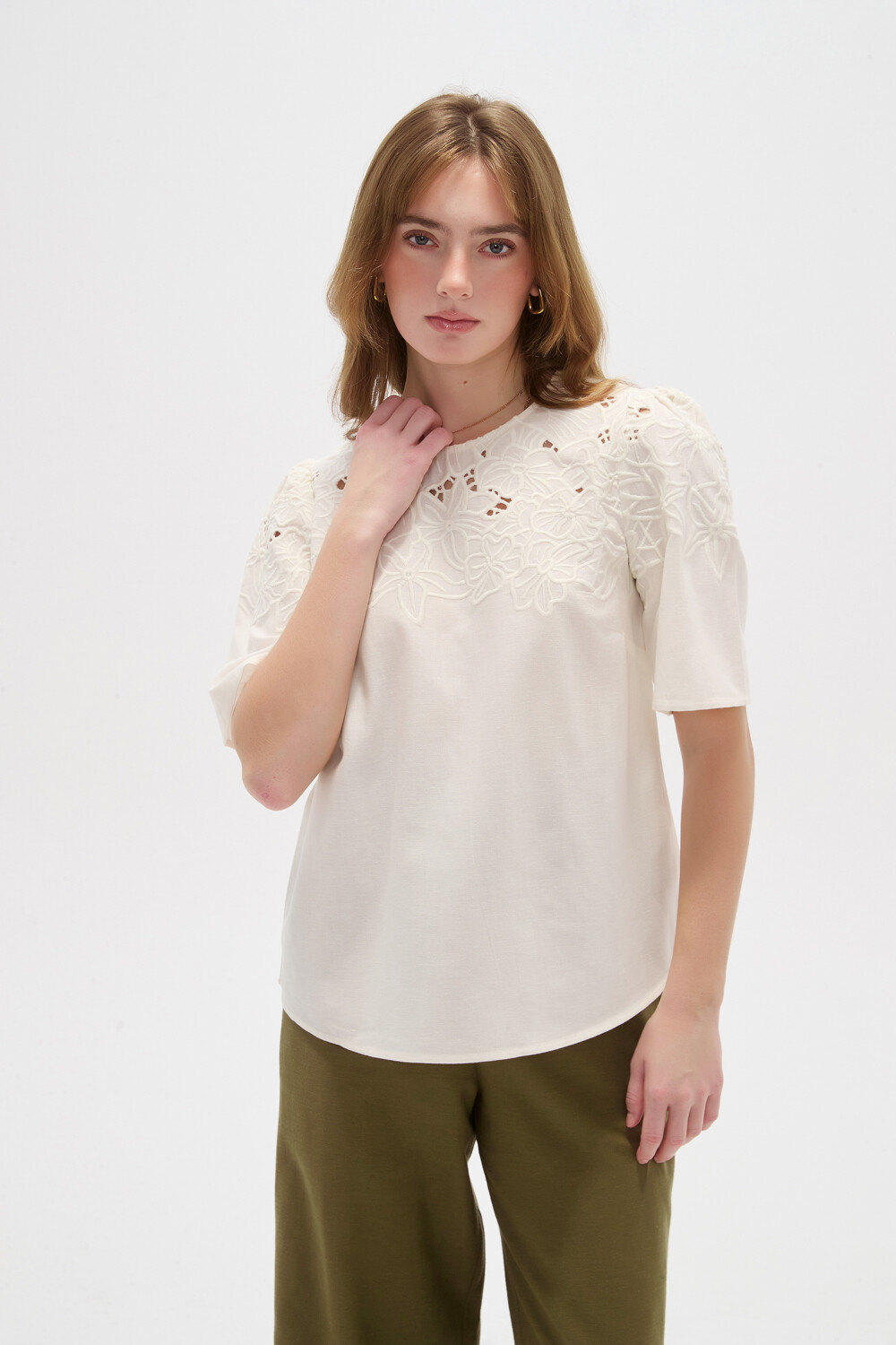 Blusa Benol Marfil / Off White