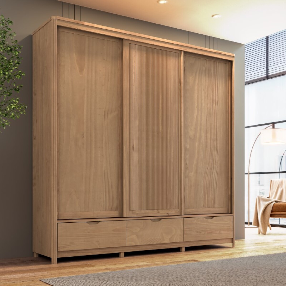 Armario 3 Puertas Corredizas Nest Tauri 