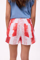 SHORT FRESA PRINT Rayas Rojos