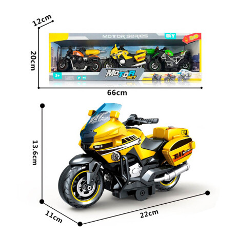 Set X3 Motos Juguetes Desarmables + Herramientas Jug023018-m