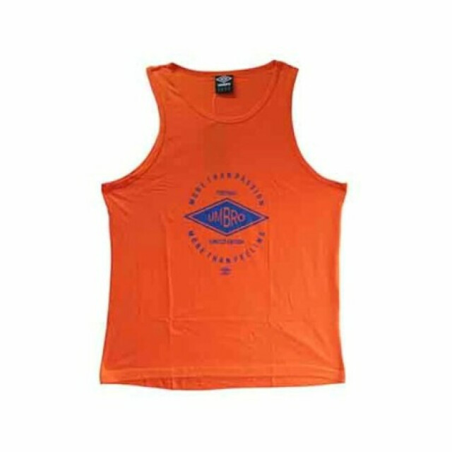 Musculosa de Hombre Umbro Futbol Anaranjado - Azul Real