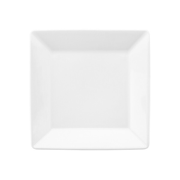 Plato llano cuadrado blanco 20x20 cm OXFORD Plato llano cuadrado blanco 20x20 cm OXFORD