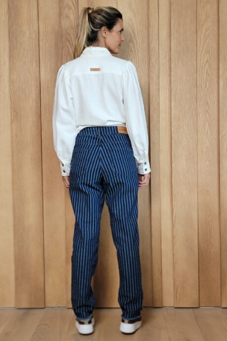 Jean Milán Stripped raya azul