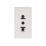 Módulo tomacorriente universal c/t. - Duomo blanco ELE01360
