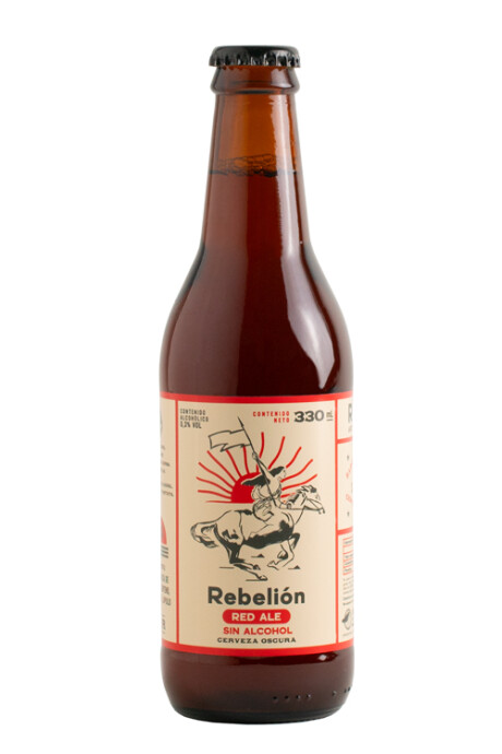 CERVEZA REBELIÓN RED SIN ALCOHOL 330ML CERVEZA REBELIÓN RED SIN ALCOHOL 330ML