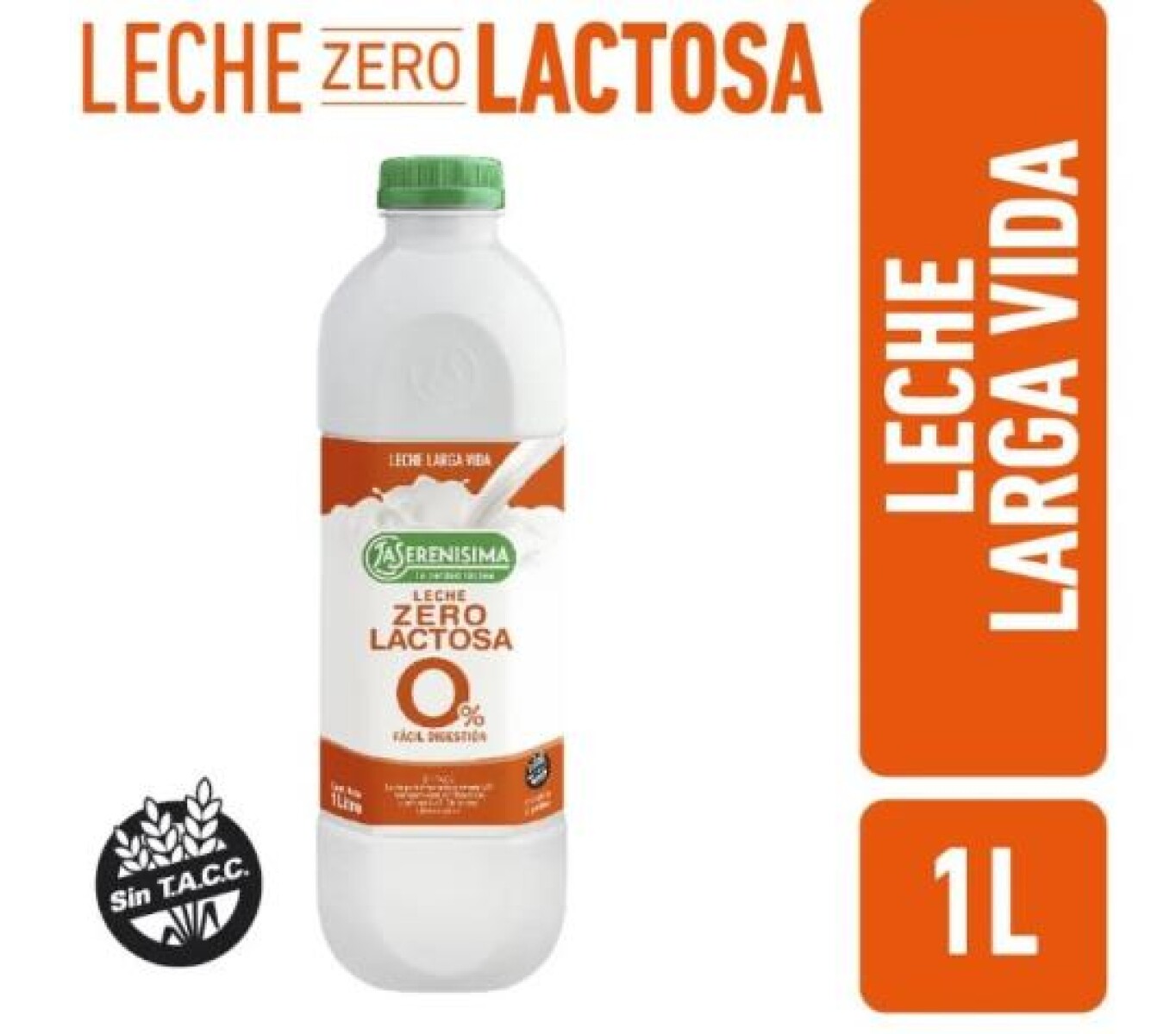 NAT-LA SERENISIMA LECHE 0% LACTOSA 1L 