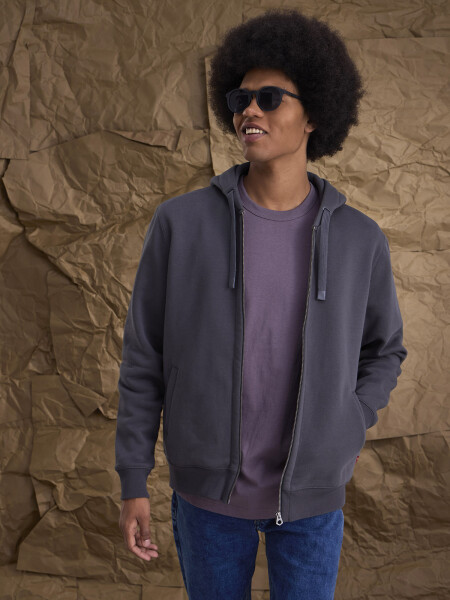 FLEECE CHESTA CHARCOAL 2