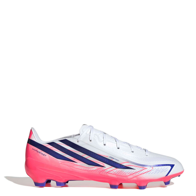 Championes Unisex Adidas F50 Hyperfast League Fg Blanco - Rosado