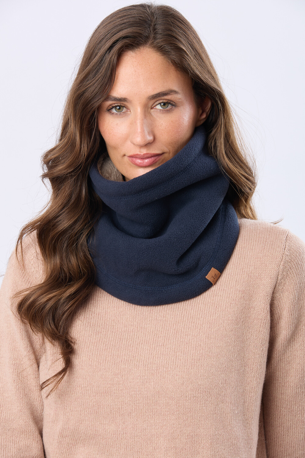 CUELLO POLAR Y SHERPA Azul