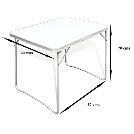 Mesa Plegable Valija Para Camping Arye Gris