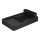 Escurridor para platos Coza de plástico flat 42X26X10cm Negro