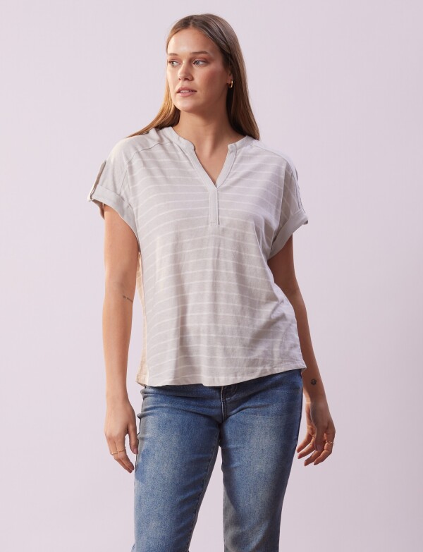 Remera Algodón GRIS
