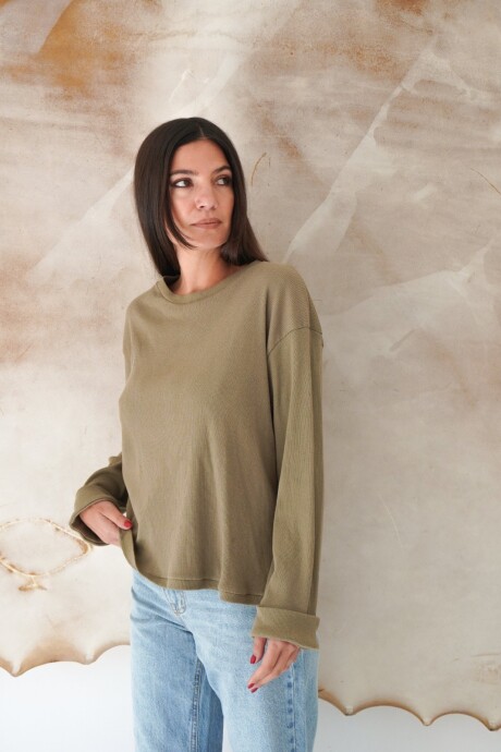 Comfortable T-Shirt Verde Seco